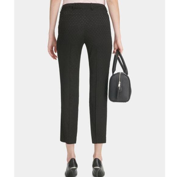 Calvin Klein Petite Dot Jacquard Pants 2P - Picture 2 of 2